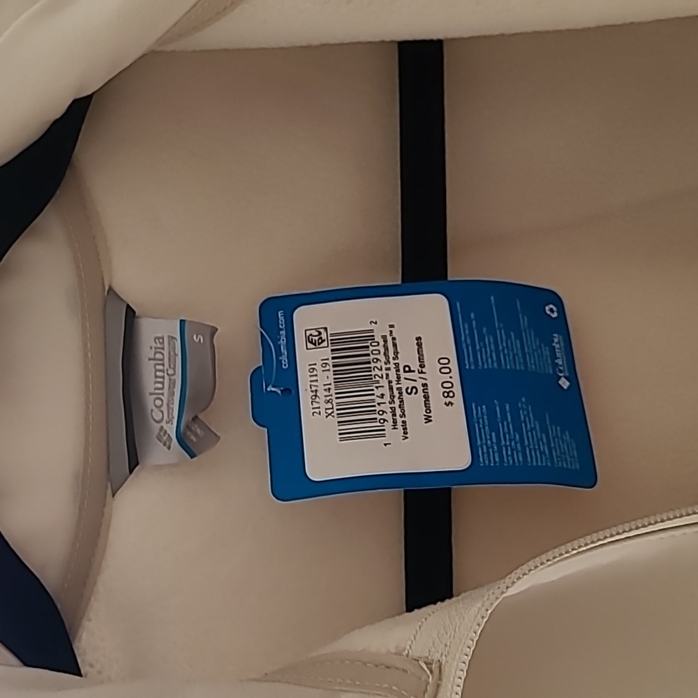 Columbia Off-White Softshell Jacket - Picture 2 of 7